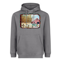 Storm Christmas Barn Tractor Snow Heavyweight Hoodie - Bettercallsaul