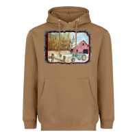 Toasted Coconut Christmas Barn Tractor Snow Heavyweight Hoodie - Bettercallsaul