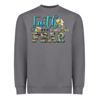 Storm faith over fear with cross Heavyweight Sweatshirt - BarkalooDesign