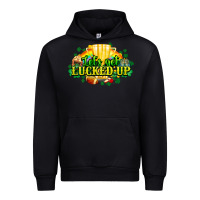 Black St. Patrick's Day American Football Urban Hoodie - HowdyJamesFarm