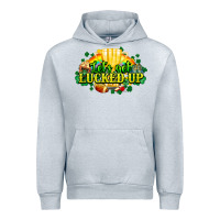 Heather Grey St. Patrick's Day American Football Urban Hoodie - HowdyJamesFarm