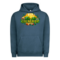 Pigment Midnight Navy St. Patrick's Day American Football Urban Hoodie - HowdyJamesFarm