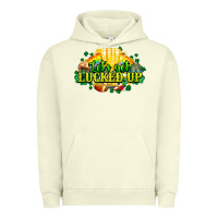 Pigment Pistachio St. Patrick's Day American Football Urban Hoodie - HowdyJamesFarm