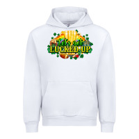 White St. Patrick's Day American Football Urban Hoodie - HowdyJamesFarm
