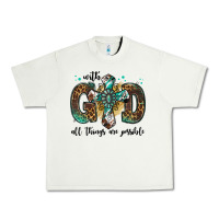 Pistachio with god all things are possible gemstone cross Urban Heavy Tee - Jasminsmagicworld
