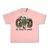 Salmon with god all things are possible gemstone cross Urban Heavy Tee - Jasminsmagicworld