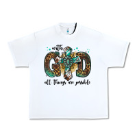 White with god all things are possible gemstone cross Urban Heavy Tee - Jasminsmagicworld
