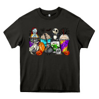Asphalt halloween cartoon characters coffee cups Heavy Core Tee - Zillion Design Studio