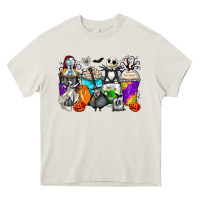 Cream halloween cartoon characters coffee cups Heavy Core Tee - Zillion Design Studio