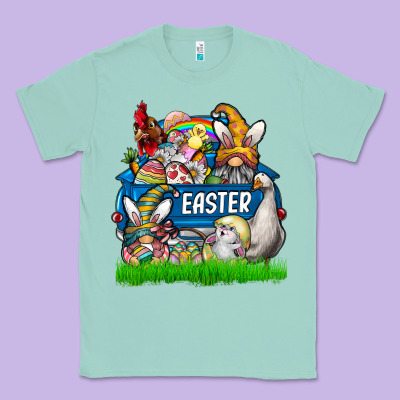 Easter Truck Classic Tee Designed By Cowhidedigitalart