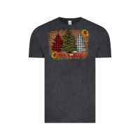 Vintage Black merry and bright with tree's Vintage Tee - AdoDesignShop