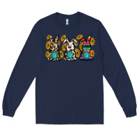 Navy western bunny Long Sleeve Tee - MaliasSmallBusiness