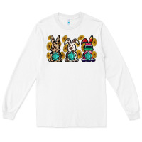 White western bunny Long Sleeve Tee - MaliasSmallBusiness