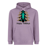 Lavender Happy Holidays Tree Heavyweight Hoodie - Bettercallsaul