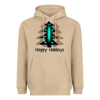 Mushroom Happy Holidays Tree Heavyweight Hoodie - Bettercallsaul