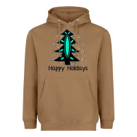 Toasted Coconut Happy Holidays Tree Heavyweight Hoodie - Bettercallsaul