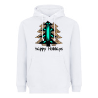 White Happy Holidays Tree Heavyweight Hoodie - Bettercallsaul