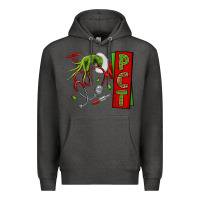 Charcoal Heather Christmas Character Nurse Premium Hoodie - NancyCooperArtShop