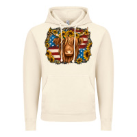 Vintage Artic 4th of july shaggy cow Vintage Hoodie - Jasminsmagicworld