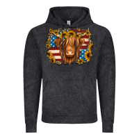 Vintage Black 4th of july shaggy cow Vintage Hoodie - Jasminsmagicworld