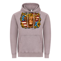 Vintage Zinc 4th of july shaggy cow Vintage Hoodie - Jasminsmagicworld