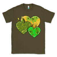 Army Green st patricks day hearts Classic Tee - AdoDesignShop