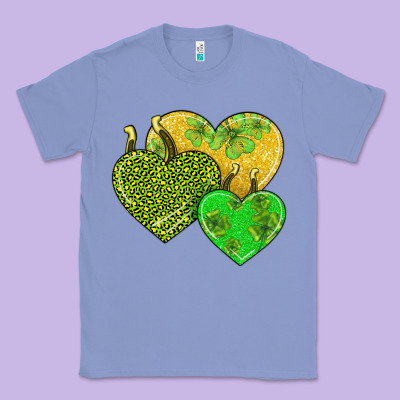 St Patricks Day Hearts Classic Tee Designed By Adodesignshop
