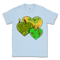Dusty Blue st patricks day hearts Classic Tee - AdoDesignShop