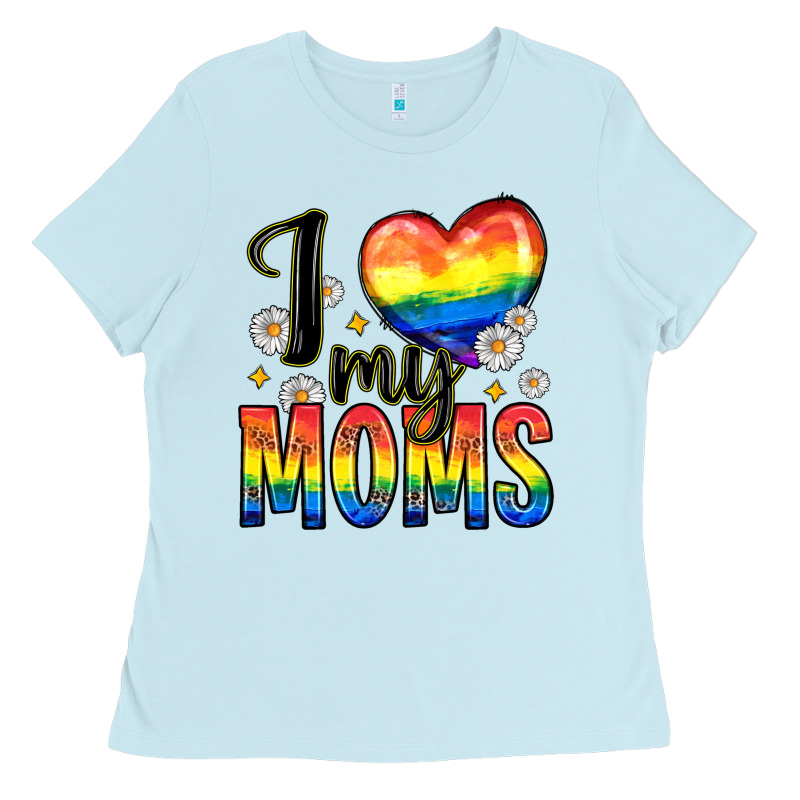 I Love My Moms Ladies Tee by Zillion Design Studio | Teevron