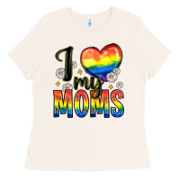 Bone i love my moms Ladies Tee - Zillion Design Studio