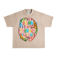 French Oak going to therapy is cool Urban Heavy Tee - NancyCooperArtShop