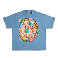 Pebble Blue going to therapy is cool Urban Heavy Tee - NancyCooperArtShop