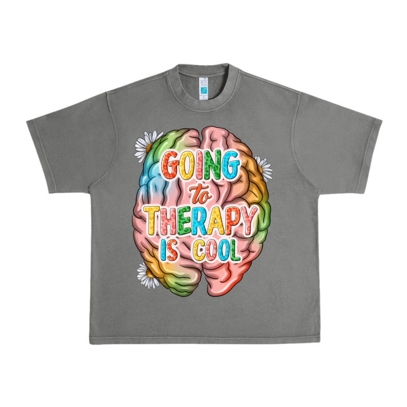 Going To Therapy Is Cool Urban Heavy Tee by NancyCooperArtShop | Teevron