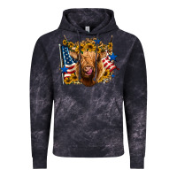 Cloud Black 4th of july shaggy cow leopard background Vintage Hoodie - Jasminsmagicworld