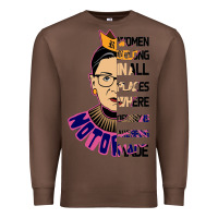 Chestnut RBG Ruth Bader Ginsburg Women Belong In All Places Premium Sweatshirt - Bettercallsaul