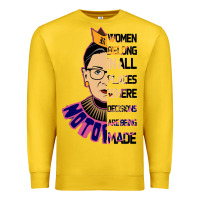 Lemon RBG Ruth Bader Ginsburg Women Belong In All Places Premium Sweatshirt - Bettercallsaul