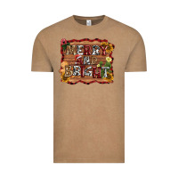 Vintage Coffee merry and bright Vintage Tee - AdoDesignShop