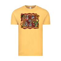 Vintage Mustard merry and bright Vintage Tee - AdoDesignShop