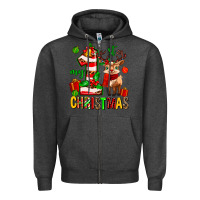 My First Christmas Reindeer Zipper Hoodie | Teevron