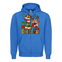 True Royal my first christmas reindeer Zipper Hoodie - MaliasSmallBusiness