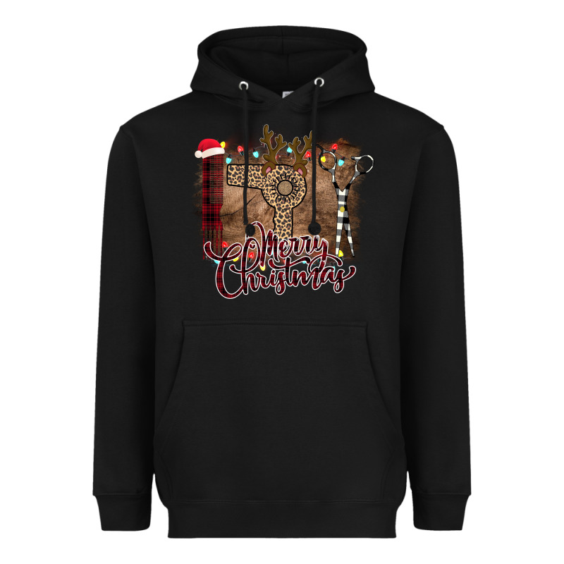 Merry Christmas Hairdresser Heavyweight Hoodie by Bettercallsaul | Teevron