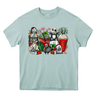 Arona Christmas cartoon characters coffee cups Heavy Core Tee - Zillion Design Studio