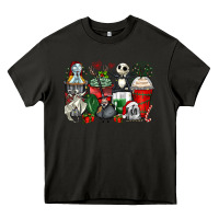 Asphalt Christmas cartoon characters coffee cups Heavy Core Tee - Zillion Design Studio