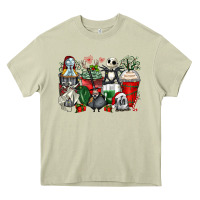 Mossy Christmas cartoon characters coffee cups Heavy Core Tee - Zillion Design Studio