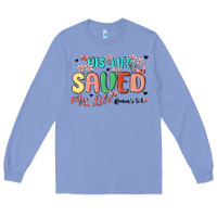 Colony Blue his life saved my life Long Sleeve Tee - MaliasSmallBusiness
