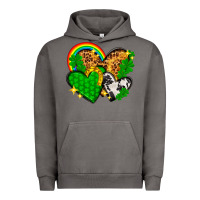 Pigment Tornado St. Patrick's Day hearts with leopard Urban Hoodie - HowdyJamesFarm