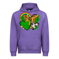 Tulip St. Patrick's Day hearts with leopard Urban Hoodie - HowdyJamesFarm