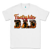White American Flag Firefighter Dad Classic Tee - LillyAllenDesigns