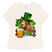 Bone st. patrick's day goat and beer Ladies Tee - RanaPortraitStore