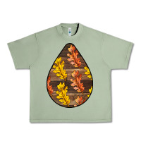 Oil Green Fall Teardrop Urban Heavy Tee - LillyAllenDesigns